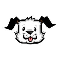 Cute friendly cartoon dog vector