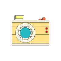 Icono de cámara para tu proyecto en color retro. vector