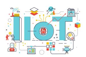 IIoT: internet industrial de las cosas. vector