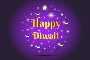 Ilustración feliz de Diwali vector