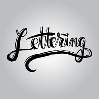 Lettering vector