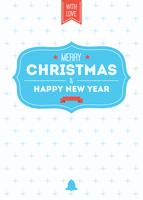 Christmas greeting card vector