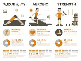 Exercise Infographic vector