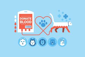 Animal Blood Donation vector