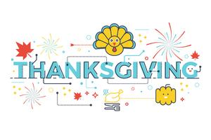 Thanksgiving holiday concept vector