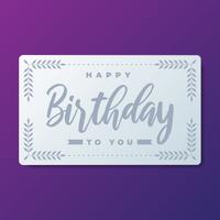 Elementos de la tarjeta de felicitación del feliz cumpleaños vector