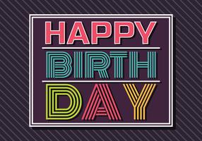 Happy Birthday Typography vector