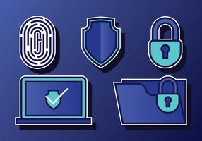 Cyber Security Set vector