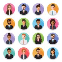 Businessmen and Business women avatars. vector