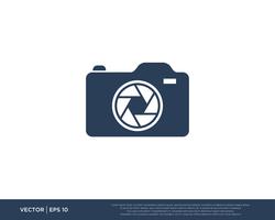Camera Shutter Logo Icon Vector