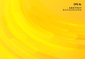 Abstract yellow geometric background and dynamic curve fluid motion shapes composition. vector