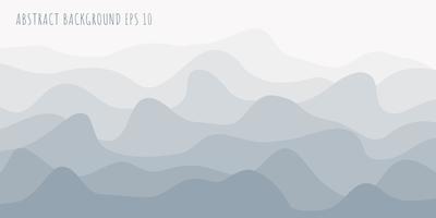 Abstract smooth lines wave or wavy white and gray background. vector