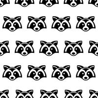 Raccoon Animal Face Vector