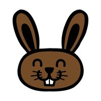 Cartoon bunny rabbit graphic vector