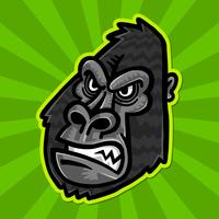 Gorilla Ape Monkey Face vector