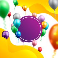 birthday celebration background vector illustration