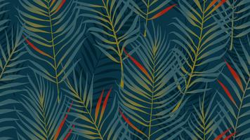 Seamless pattern of coconut leaves