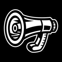 Megaphone Loudspeaker Bullhorn Announcement Alert vector