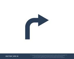 Icono de flecha Vector símbolo de plantilla