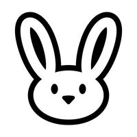 Cartoon bunny rabbit graphic vector