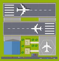 Overhead   point of view airport vector