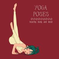 yoga pose vector