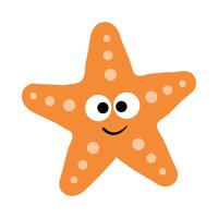 Starfish sea creature vector icon