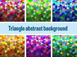 Multicolor triangular mesh vector