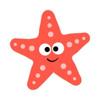 Starfish sea creature vector icon