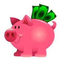 Piggy Bank Cartoon : Hand pointing to piggy bank. - Yvette Wallpaper