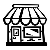 Tienda de negocios vector