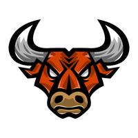 Angry Bull Head illustration vector