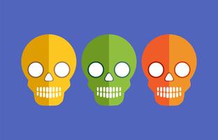 Calaveras para halloween vector