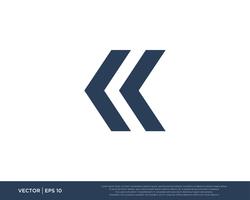 Arrow Icon Vector Template Symbol