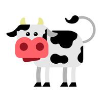 Cow vector cartoon illustration