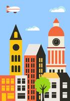 Background of the city vector