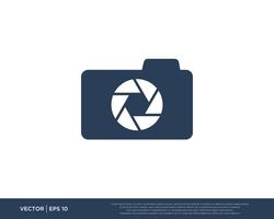 Camera Shutter Logo Icon Vector