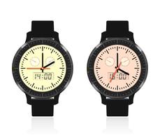 Modern and fashionable watch  vector