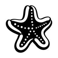 Starfish sea creature vector icon