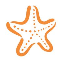 Starfish sea creature vector icon