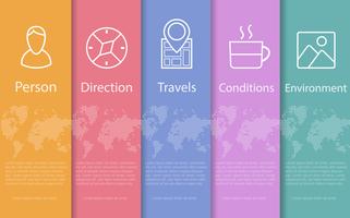 Concept  abstract travel  vector