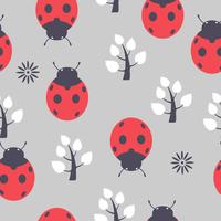 ladybug seamless vector