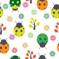 ladybirds seamless vector