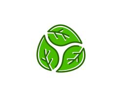 Hoja Natural Logo Icon Vector