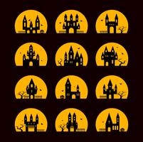 Halloween silhouettes vector