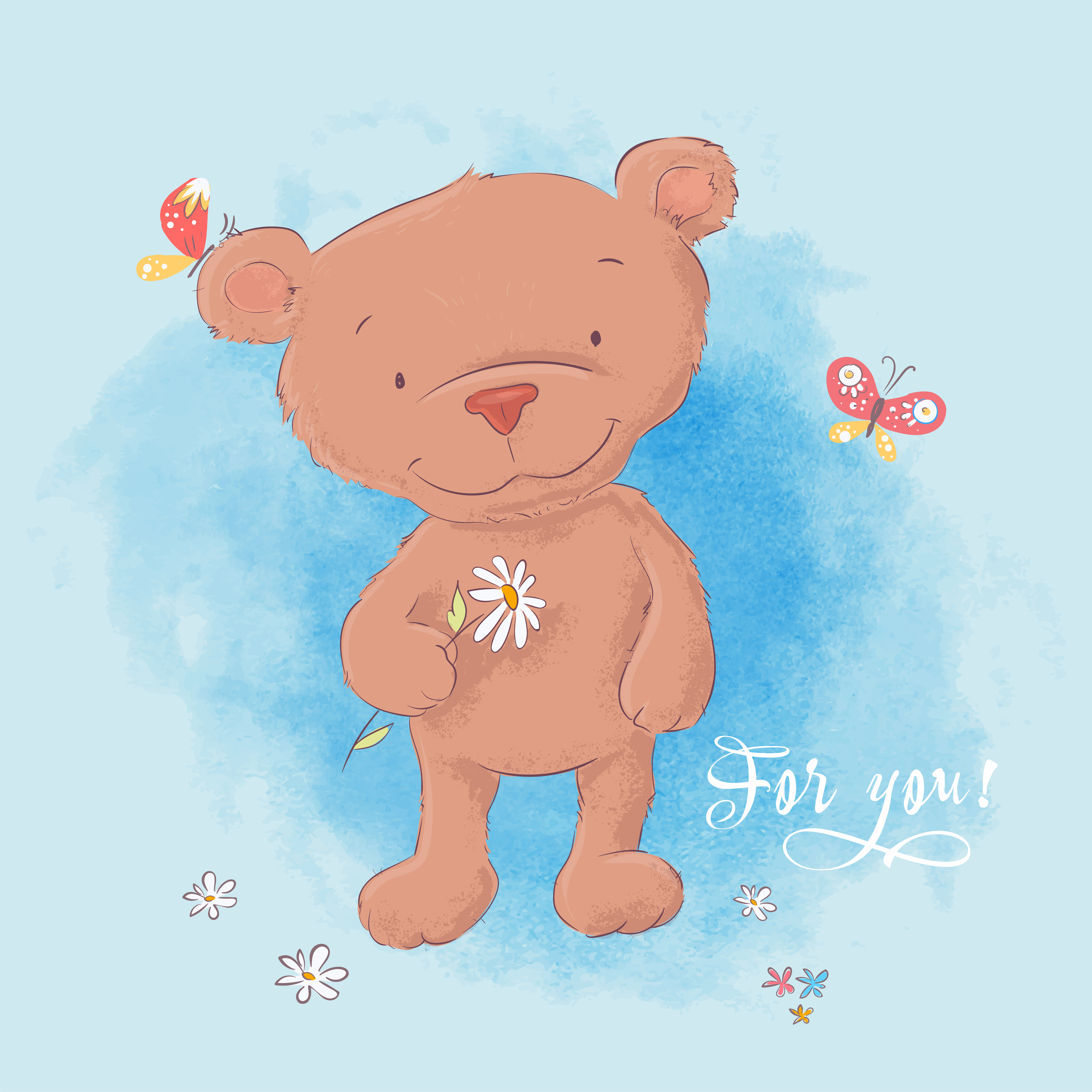 proIsrael: Sketch Cartoon Cute Teddy Bear Drawing