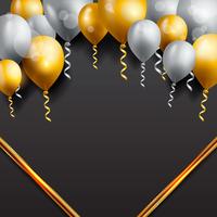 Celebration background with balloons vector