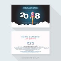 Business card design template. vector