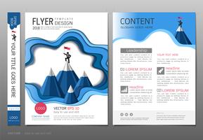 Covers book design template vector, Leadership success concept. vector