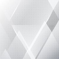 Abstract white and gray geometric banner with triangles shapes overlay background and halftone texture. vector